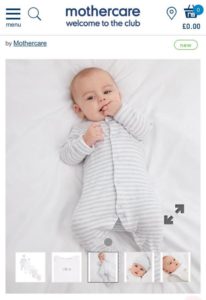 mothercare baby modelling