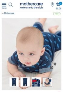 mothercare baby modelling