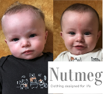 Babies modelling for nutmeg